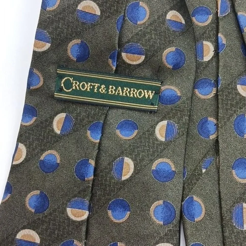 Croft & Barrow Mens Silk Neck Tie Classic Dress Necktie Business Formal